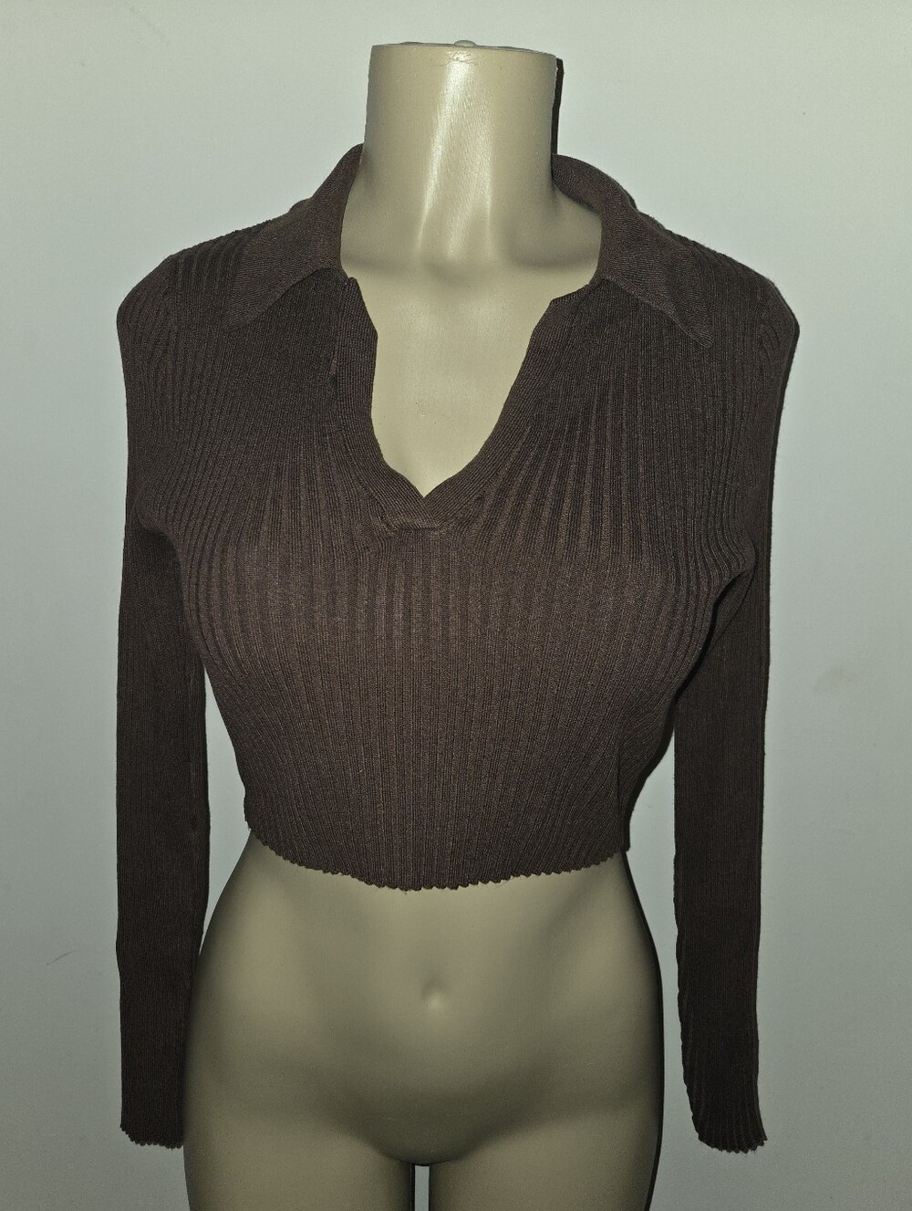 Brown Crop Top